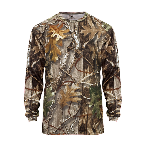 Badger Sport B-Core L/S Tee (410400-011904), Color 'Force'